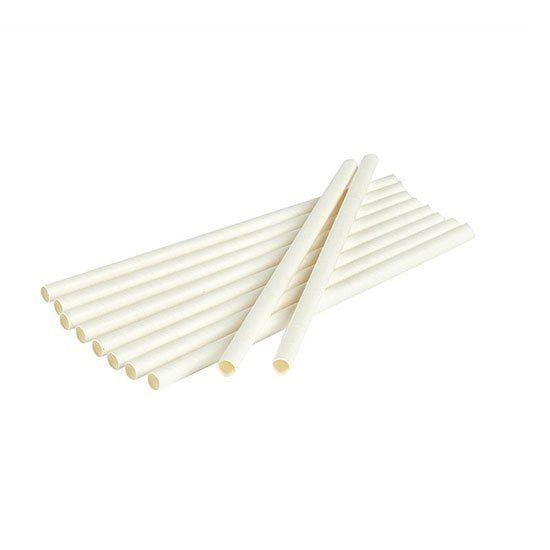 Jumbo Paper Straws White