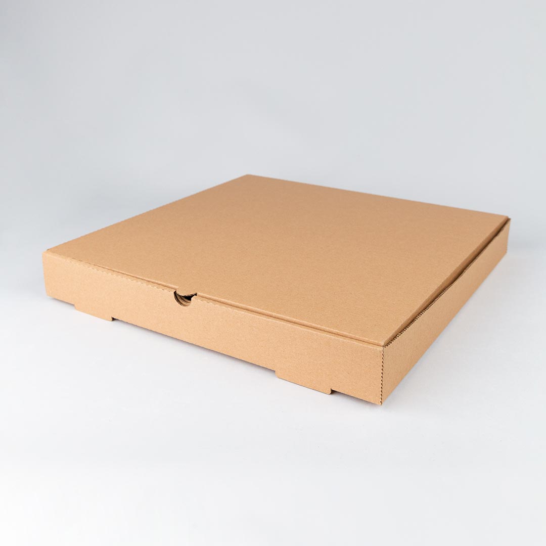 Brown Pizza Box 