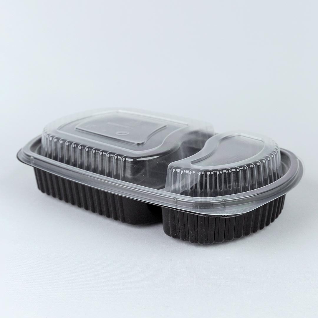 PP Lid for Microwaveable Container with 2 Compartments