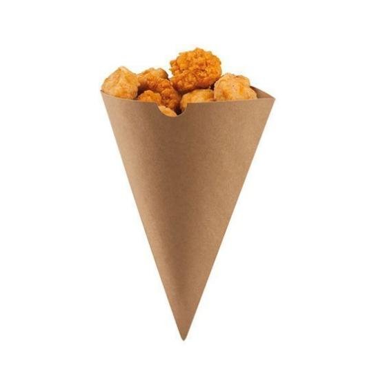 Compostable Large Kraft Cone