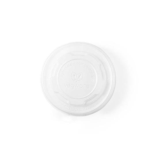 Flat CPLA Hot Lid for Compostable Soup Container