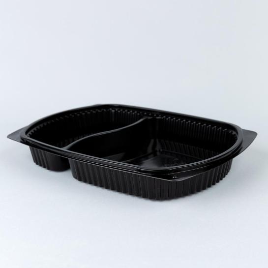 Microwaveable Container with 2 Compartments