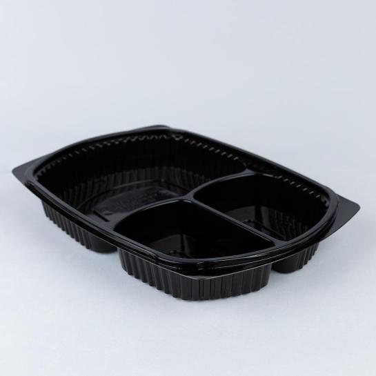 Microwaveable Container with 3 Compartments
