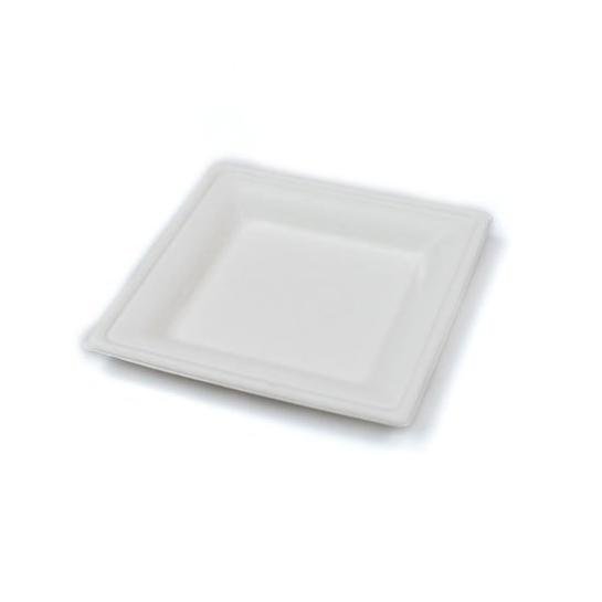 Compostable Bagasse Square Plate