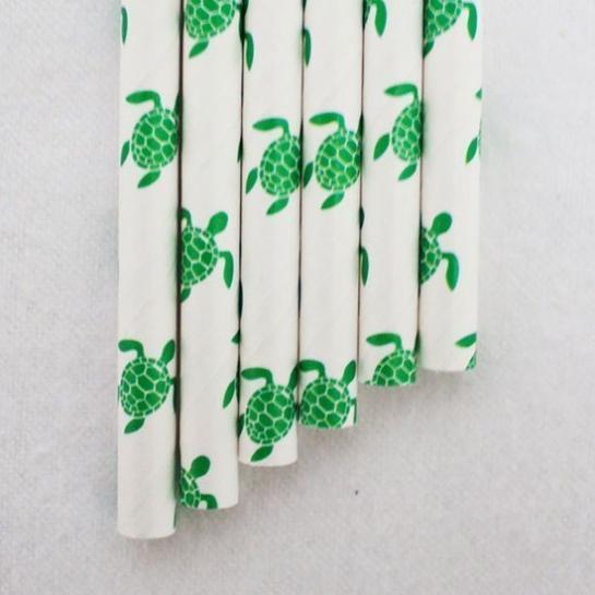 Jumbo Paper Straws Sea Turtle