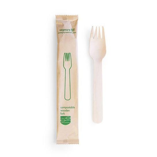 Wooden Fork Wrapped
