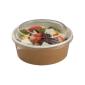 Round Salad Bowl Kraft & PET Lid